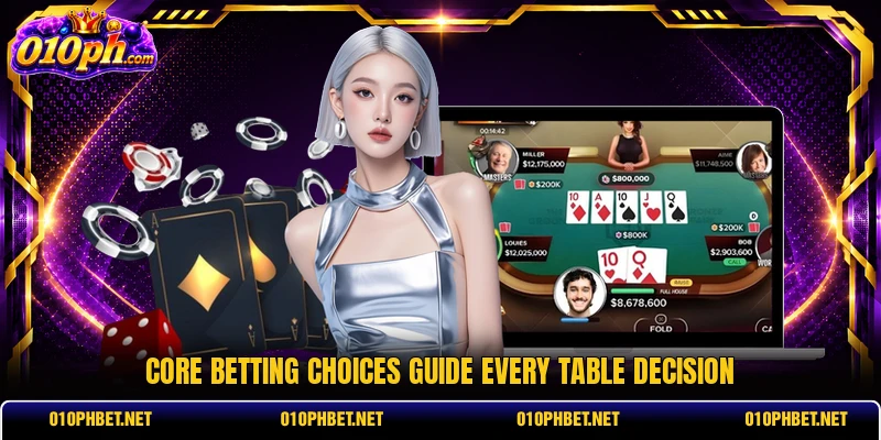 Core betting choices guide every table decision Core betting choices guide every table decision