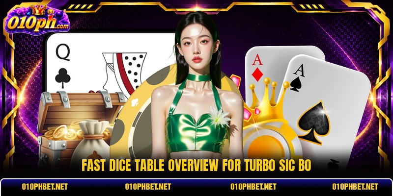 Fast dice table overview for Turbo Sic Bo Fast dice table overview for Turbo Sic Bo