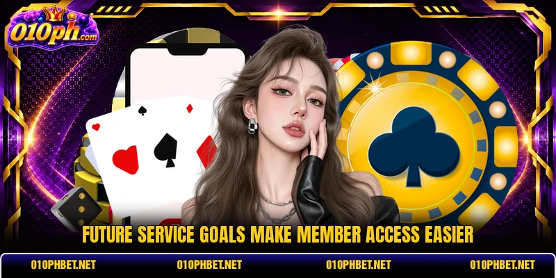 Future service goals make member access easier Future service goals make member access easier