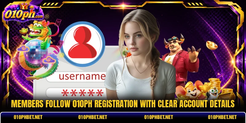 Members follow 010PH registration with clear account details Members follow 010PH registration with clear account details