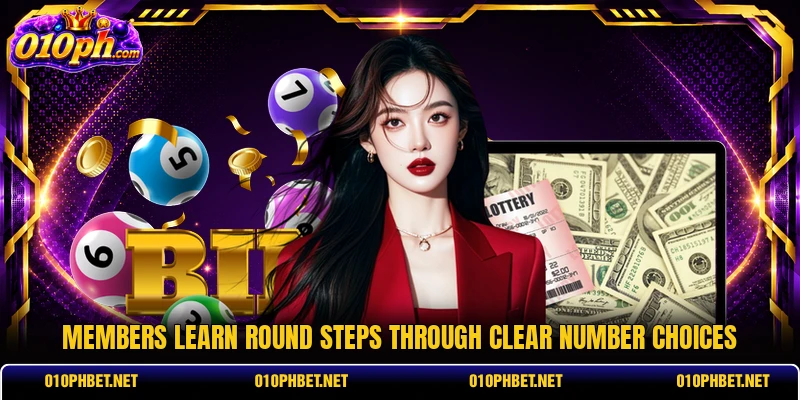 Members learn round steps through clear number choices Members learn round steps through clear number choices