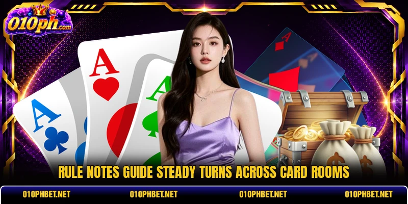Rule notes guide steady turns across card rooms Rule notes guide steady turns across card rooms