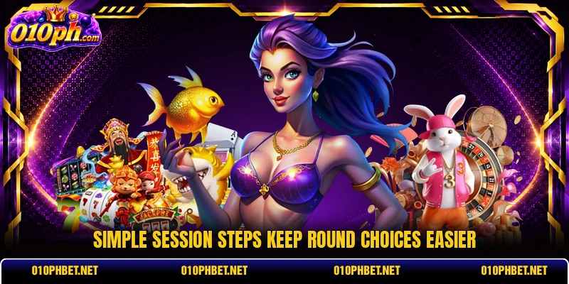 Simple session steps keep round choices easier Simple session steps keep round choices easier